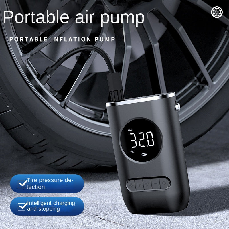 Car Portable Inflator Pump Mini Bicycle Electric Tire Handheld Wireless Charging Super Car Inflator Pump